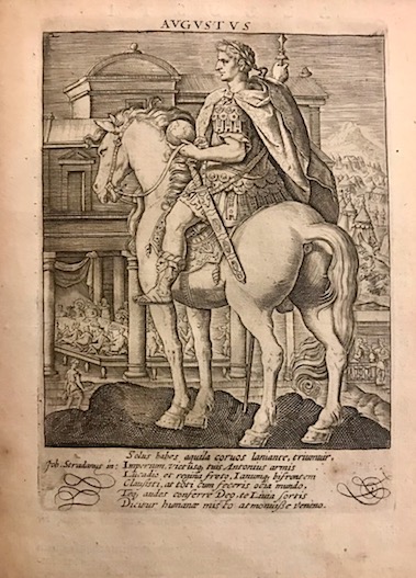 Ludolph Smids Romanorum Imperatorum Pinacotheca; sive duodecim Imperatorum simulacra, elogiis, numismatibus, & historia svetoniana illustrata atque exornata cura & labore Ludolphi Smids, M.D. 1699 Amstelaedami ex Officina Henrici Desbordes & Petri Sceperi